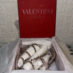 Valentino Rockstud Caged Sandals